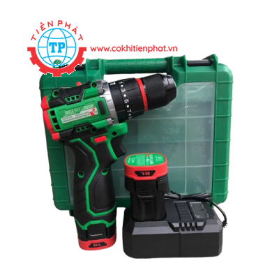 Máy khoan vặn vít dùng Pin Bosszet đầu 10 màu xanh (Pin cắm)