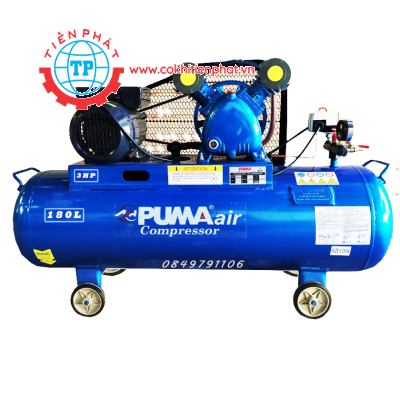 Máy nén khí dây đai Puma 180L -2 pittong 